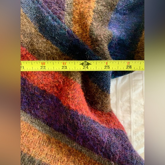 Sarah Pacini Lagenlook Oversized Mohair-Wool Blend Cardigan Laine - Picture 9 of 12